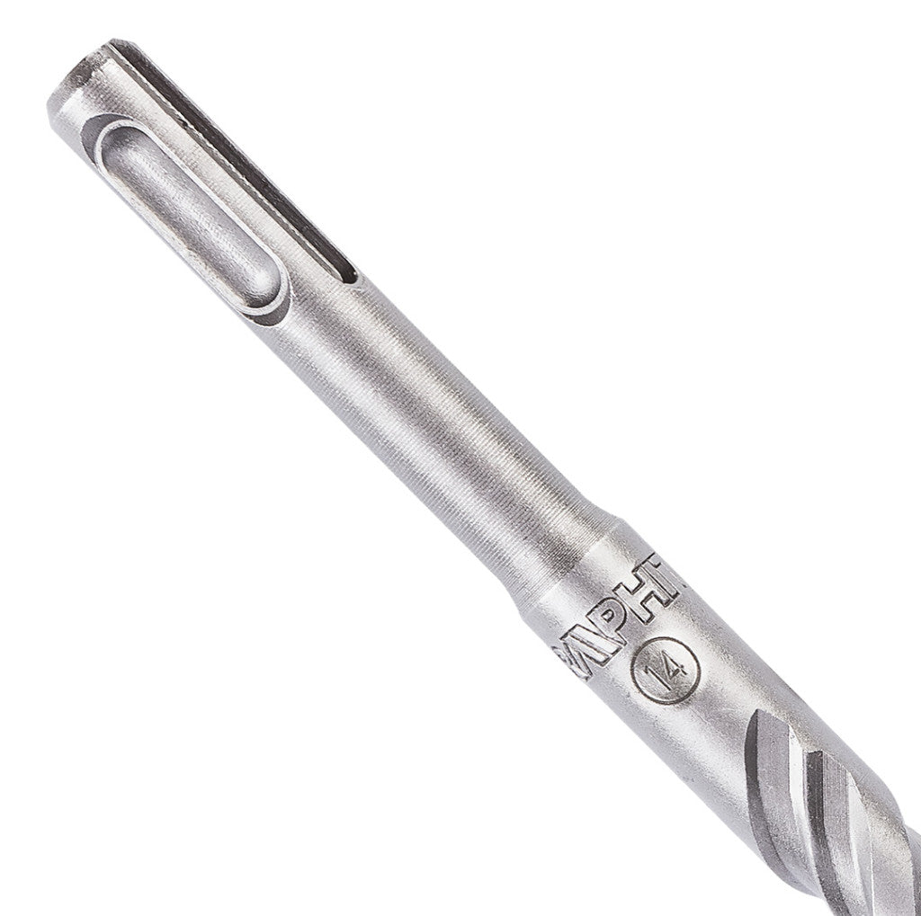 GRAPHITE Betonfúró SDS PLUS 14X450mm, S4 type, 4 élű, vasbetonhoz 54H129