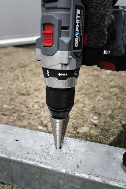 GRAPHITE Lépcsős fúró, HSS, 4-32mm 54T304