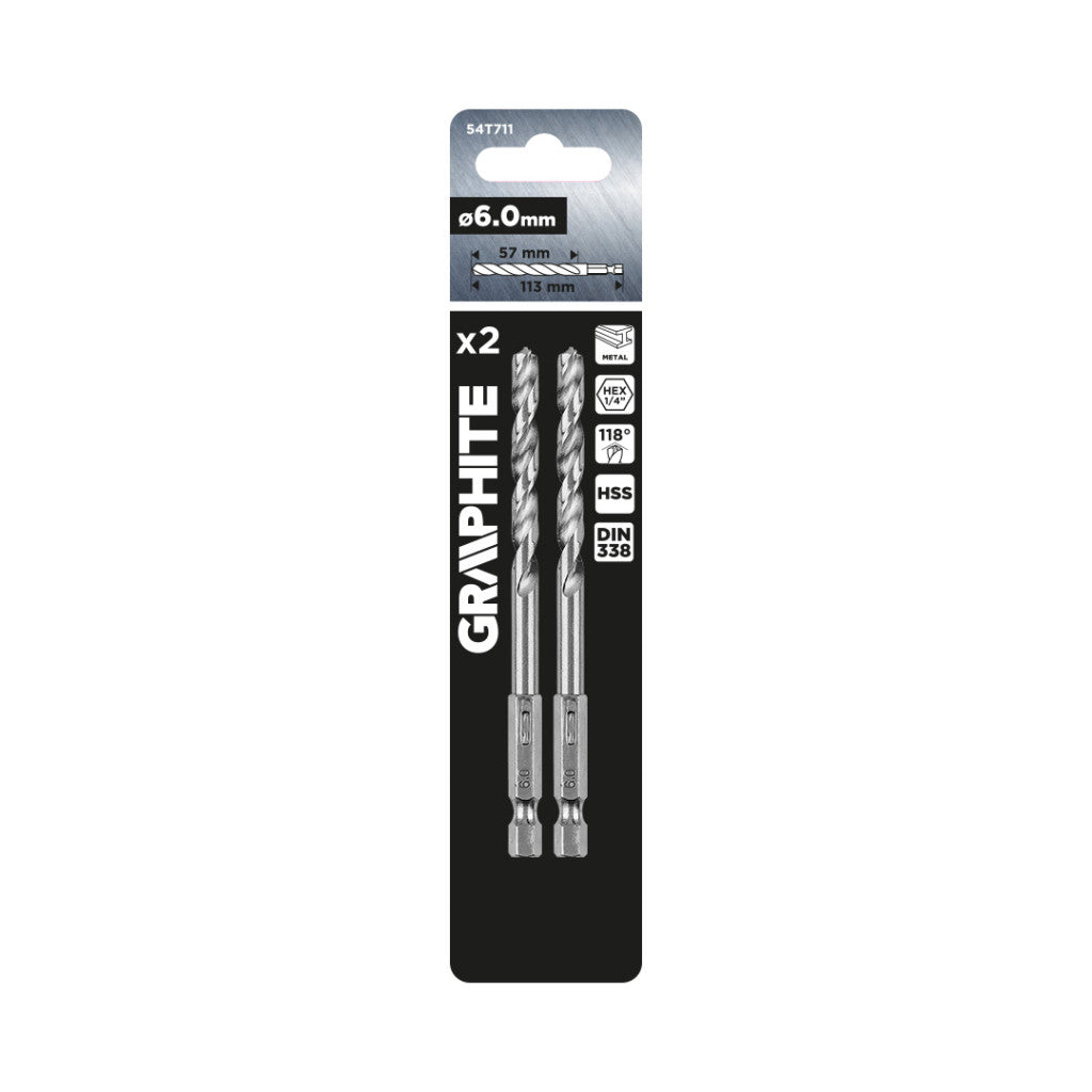 GRAPHITE Lapos marófúró, 1/4" hatszög szár, 32x152mm 54T511