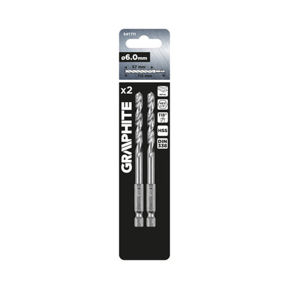 GRAPHITE Lapos marófúró, 1/4" hatszög szár, 32x152mm 54T511