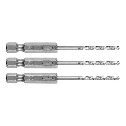 GRAPHITE Csigafúró, 1/4" hatszög szárral, HSS DIN 338, 2mm, 3db/cs 54T700