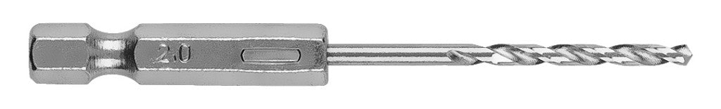 GRAPHITE Csigafúró, 1/4" hatszög szárral, HSS DIN 338, 2mm, 3db/cs 54T700