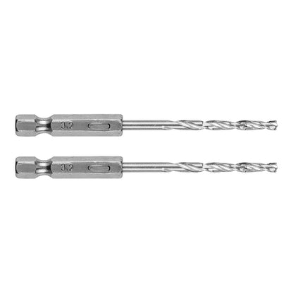 GRAPHITE Csigafúró, 1/4" hatszög szárral, HSS DIN 338, 3,2mm, 2db/cs 54T703