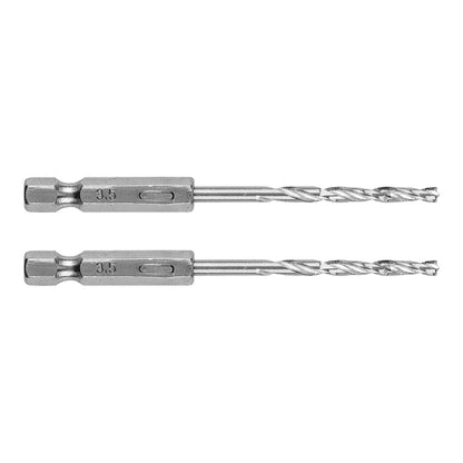 GRAPHITE Csigafúró, 1/4" hatszög szárral, HSS DIN 338, 3,5mm, 2db/cs 54T704