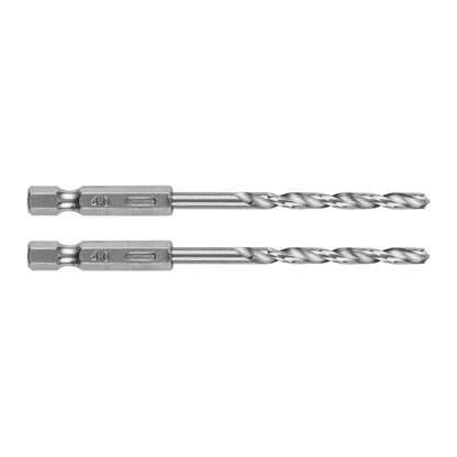 GRAPHITE Csigafúró, 1/4" hatszög szárral, HSS DIN 338, 4mm, 2db/cs 54T705