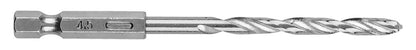 GRAPHITE Csigafúró, 1/4" hatszög szárral, HSS DIN 338, 4,5mm, 2db/cs 54T707