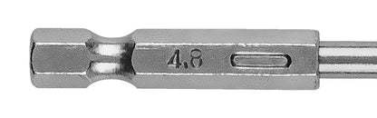 GRAPHITE Csigafúró, 1/4" hatszög szárral, HSS DIN 338, 4,8mm, 2db/cs 54T708