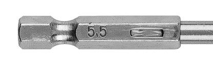 GRAPHITE Csigafúró, 1/4" hatszög szárral, HSS DIN 338, 5,5mm, 2db/cs 54T710