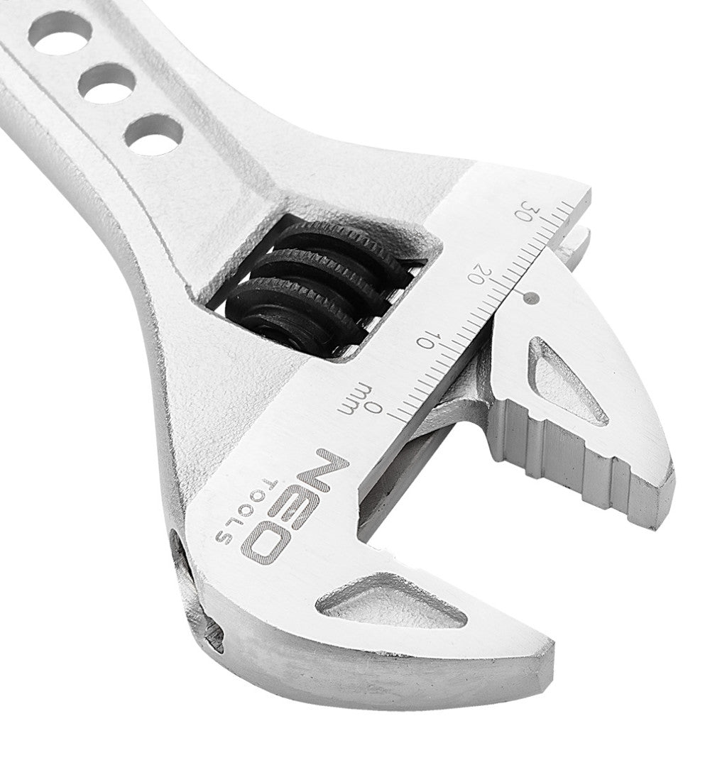NEO TOOLS Állítható villáskulcs, csavarkulcs 250mm, 0-33mm 25 év garanciával 03-012