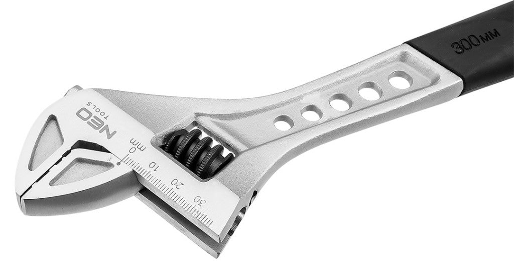 NEO TOOLS Állítható villáskulcs, csavarkulcs 300mm, 0-38mm 25 év garanciával 03-013
