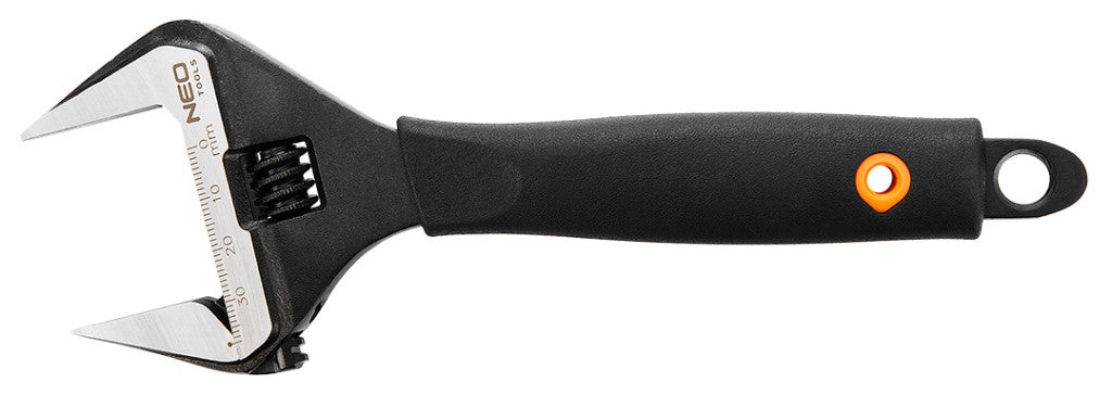 NEO TOOLS Állítható villáskulcs, csavarkulcs 200mm, 8", 39mm 25 év garanciával 03-014
