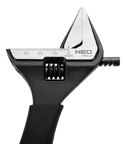 NEO TOOLS Állítható villáskulcs, csavarkulcs 200mm, 8", 39mm 25 év garanciával 03-014