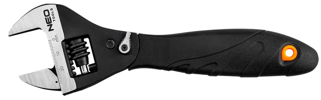 NEO TOOLS Állítható villáskulcs, csavarkulcs racsnis 200mm 25 év garanciával 03-017