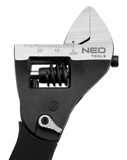 NEO TOOLS Állítható villáskulcs, csavarkulcs racsnis 200mm 25 év garanciával 03-017