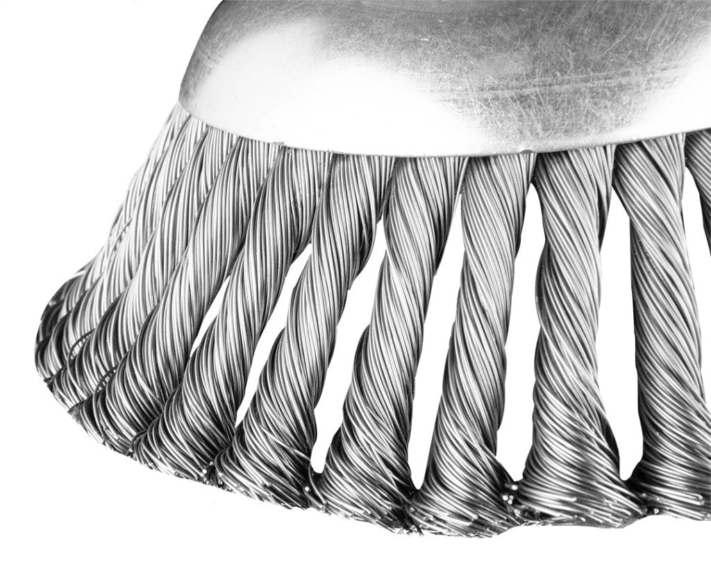 GRAPHITE Drótkorong, fazékkefe sodrott 150 x 25,4mm benzines kaszákhoz 55H100