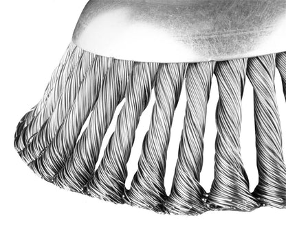 GRAPHITE Drótkorong, fazékkefe sodrott 150 x 25,4mm benzines kaszákhoz 55H100