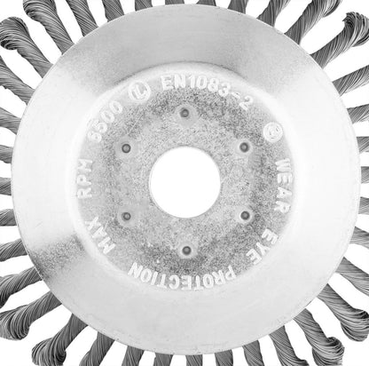 GRAPHITE Drótkorong, fazékkefe sodrott 200 x 25,4mm benzines kaszákhoz 55H101