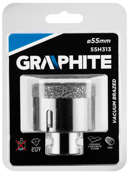 GRAPHITE Körkivágó, gyémántos 55mm x M14 55H313