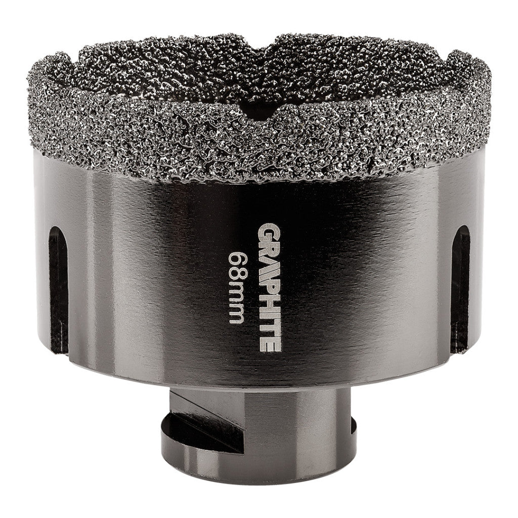 GRAPHITE Körkivágó, gyémántos 68mm x M14 55H315