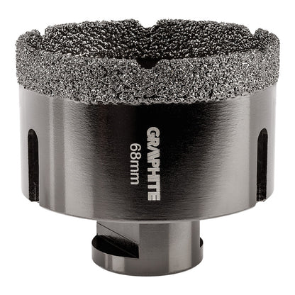 GRAPHITE Körkivágó, gyémántos 68mm x M14 55H315
