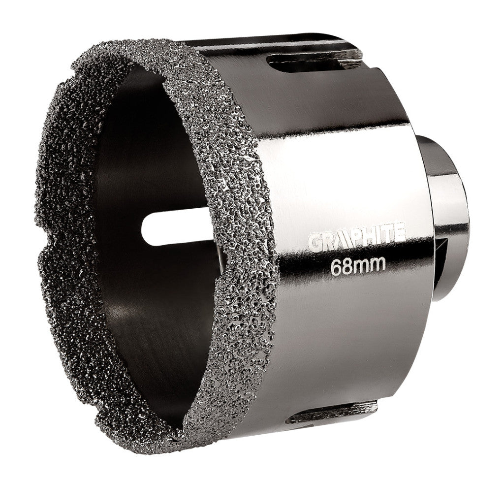 GRAPHITE Körkivágó, gyémántos 68mm x M14 55H315