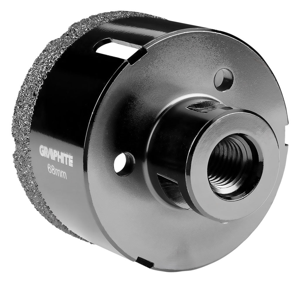 GRAPHITE Körkivágó, gyémántos 68mm x M14 55H315