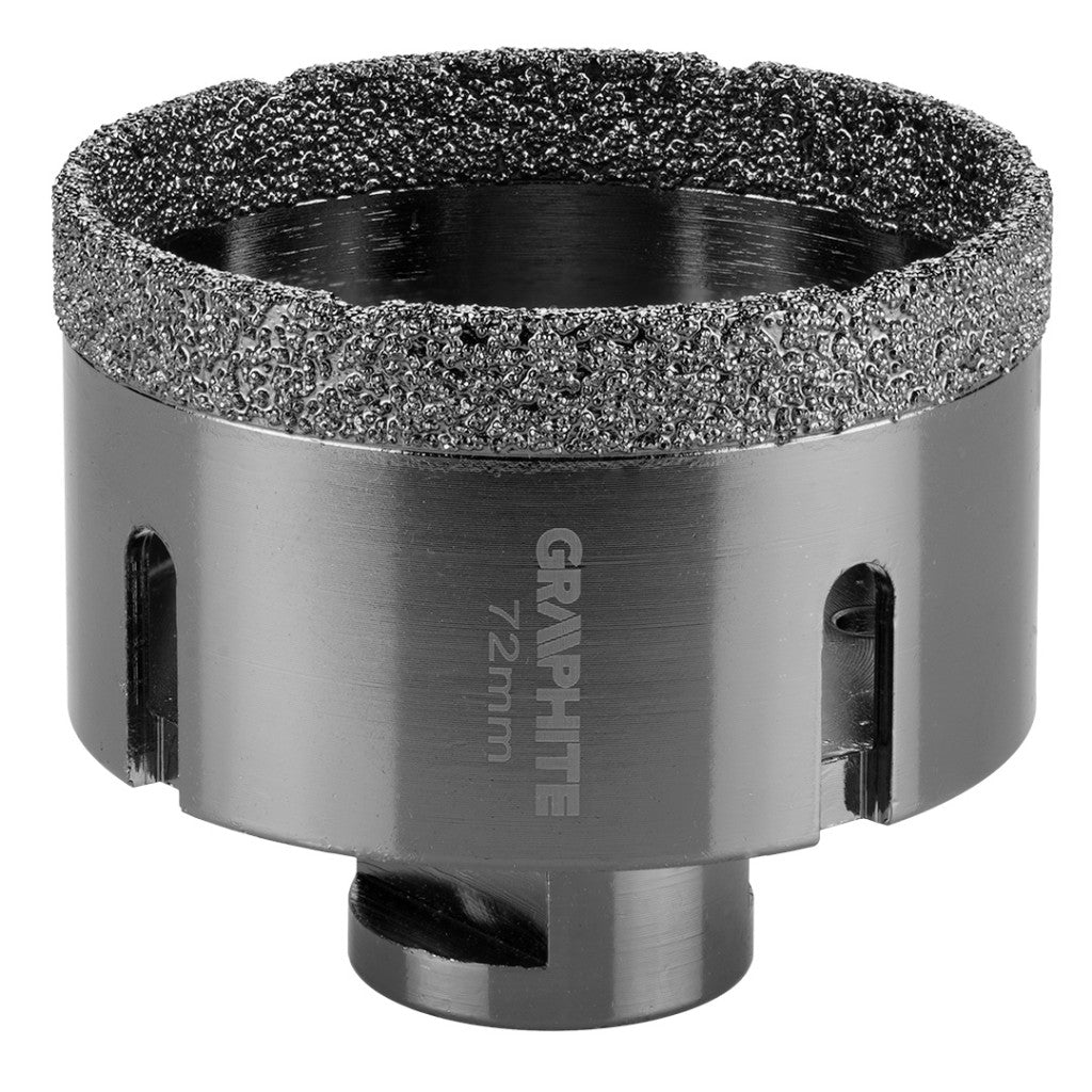 GRAPHITE Körkivágó, gyémántos 72mm x M14 55H316