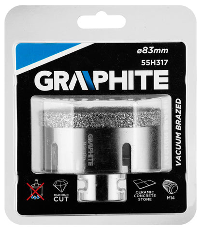 GRAPHITE Körkivágó, gyémántos 83mm x M14 55H317