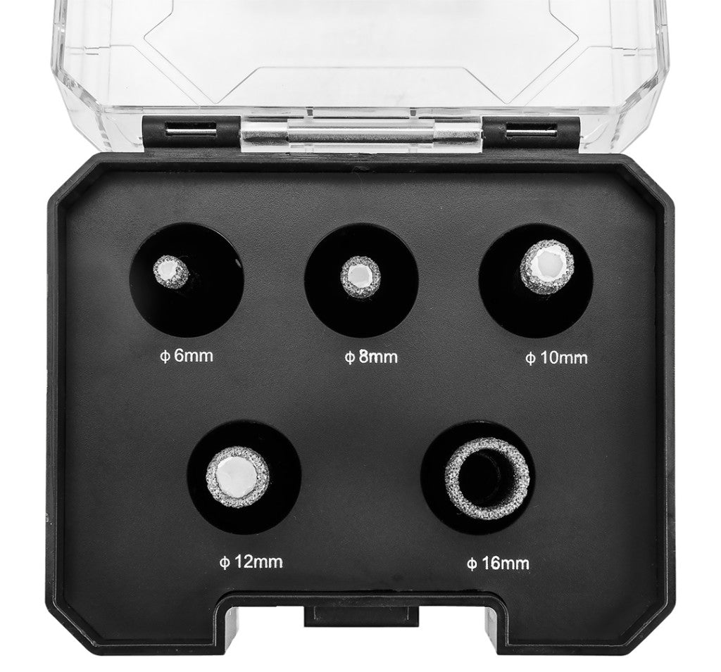 GRAPHITE Körkivágó készlet, gyémántos, M14, 6,8,10,12,16mm 55H319