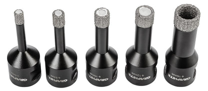 GRAPHITE Körkivágó készlet, gyémántos, M14, 6,8,10,12,16mm 55H319
