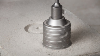 GRAPHITE Koronafúró, körkivágó, 65 mm, SDS Plus szárral és központfúróval 55H321