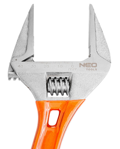 NEO TOOLS Állítható villáskulcs, csavarkulcs 256mm, 0-43mm 25 év garanciával 03-025