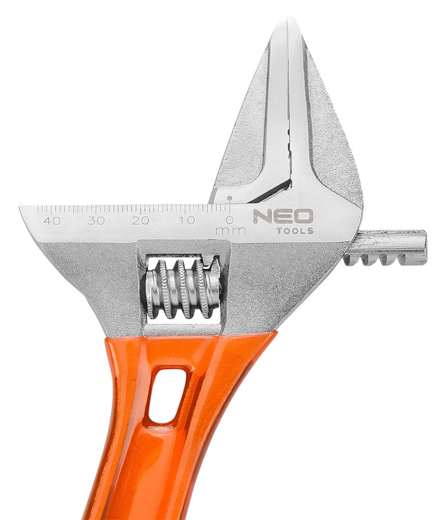 NEO TOOLS Állítható villáskulcs, csavarkulcs 256mm, 0-43mm 25 év garanciával 03-025