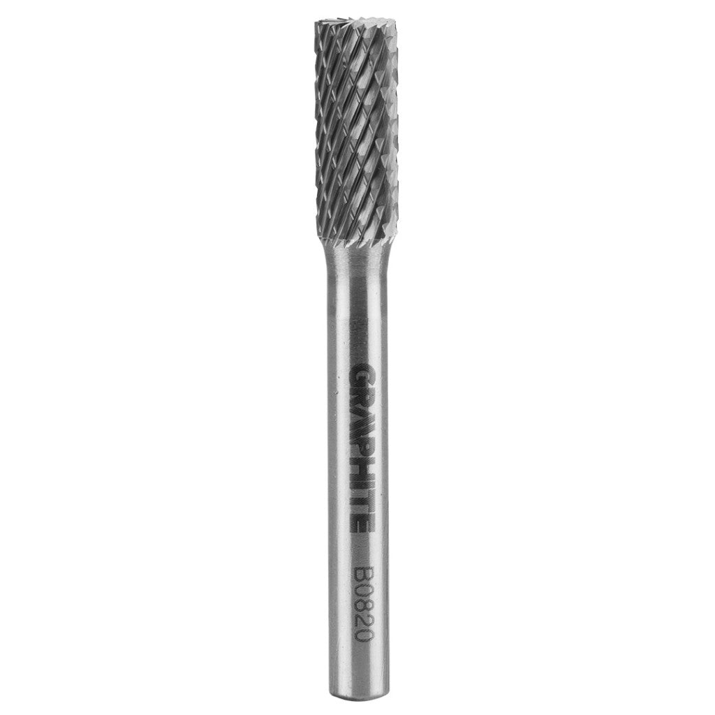 GRAPHITE Keményfém marófej, turbómaró, B, hengeres, frontélezéssel, 8x20mm, szár méret: 6x45mm 55H356