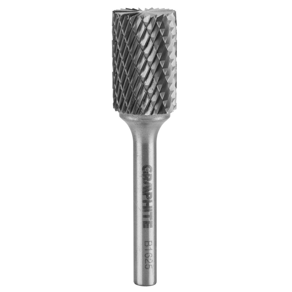 GRAPHITE Keményfém marófej, turbómaró, B, hengeres, frontélezéssel, 16x25mm, szár méret: 6x45mm 55H359