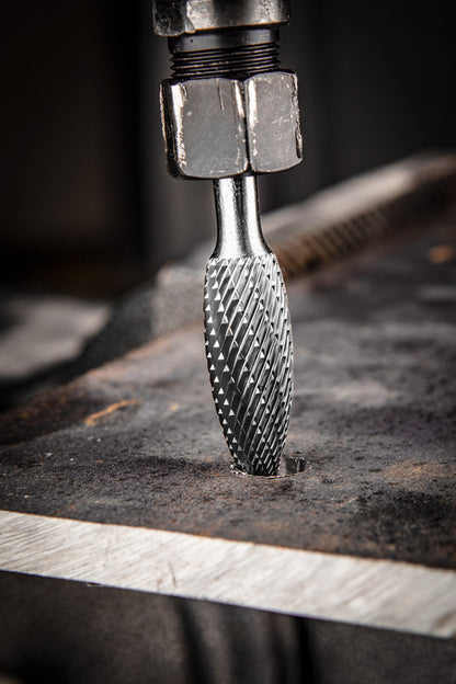 GRAPHITE Keményfém marófej, turbómaró, H lángnyelv, 12x32mm, szár méret: 6x45mm 55H376
