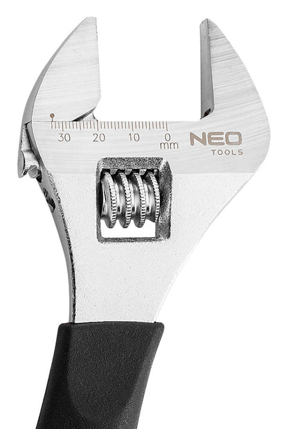 NEO TOOLS Állítható villáskulcs, csavarkulcs 250mm, 0-32mm 25 év garanciával 03-029