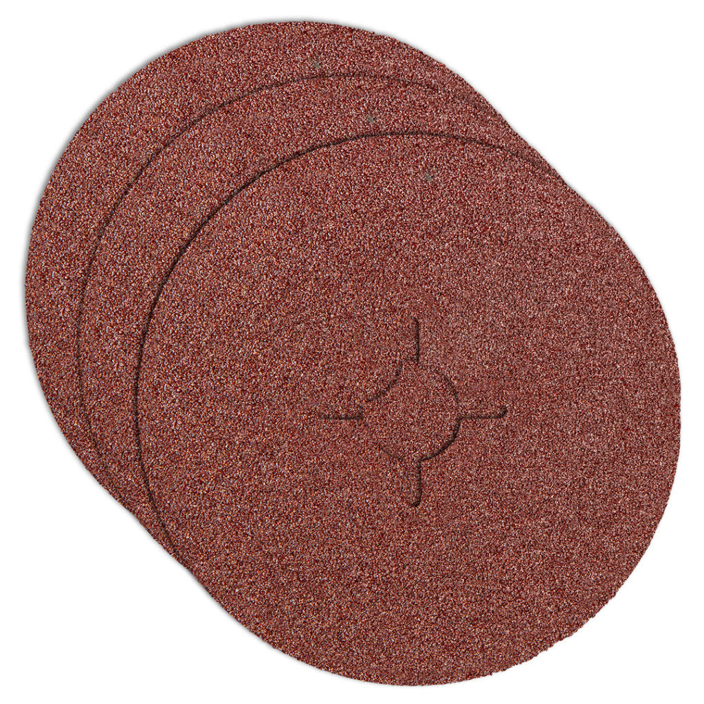 GRAPHITE Rostszálas-. fíber-csiszolókorong 125mm, K80, 3db 55H857