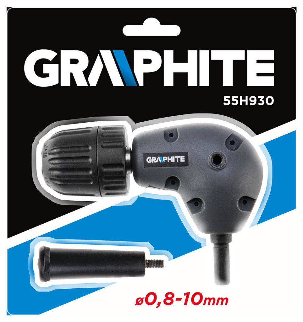 GRAPHITE Sarokfúró adapter, gyorstokmánnyal 2 év garanciával 55H930