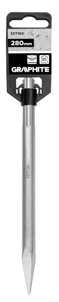 GRAPHITE Hegyesvéső, SDS MAX, 18x280mm 55T100