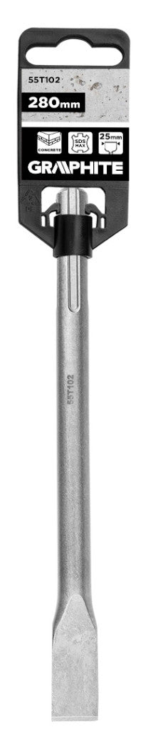 GRAPHITE Laposvéső, SDS MAX, 25x18x280mm 55T102