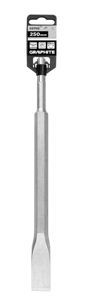 GRAPHITE Laposvéső, SDS PLUS, 20x14x250mm 55T112