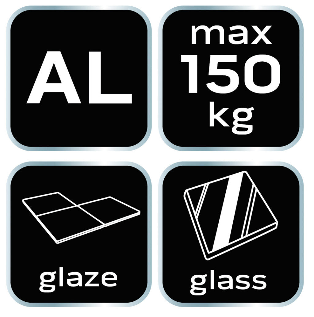 NEO TOOLS Vákumos táblaemelő, üveghez, csempéhez, lakkozott felületekhez, alumínium, hármas, 150kg 56-803