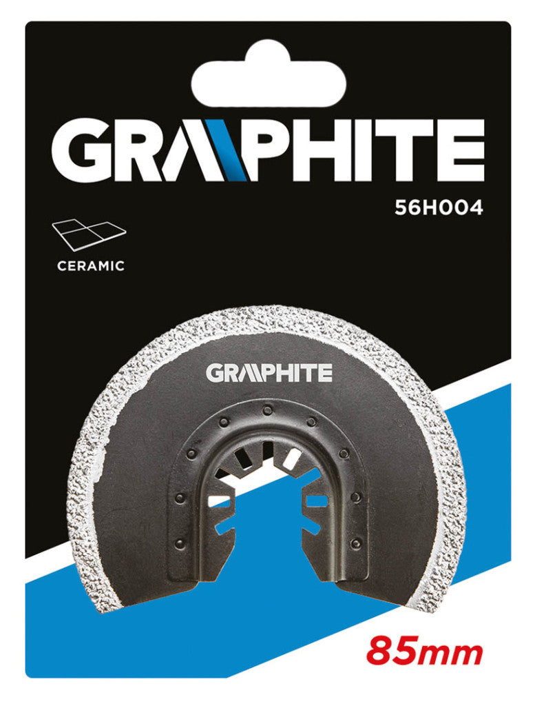 GRAPHITE FŰRÉSZLAP MULTIFUNKCIÓS GÉPHEZ, 85mm, KERÁMIÁHOZ 56H004