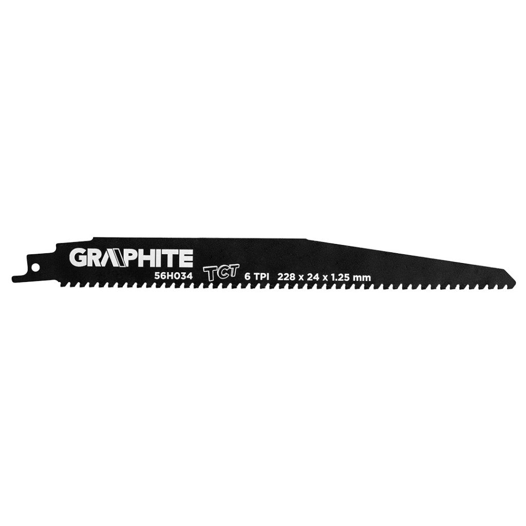 GRAPHITE Orrfűrészlap, HM, 228x24x1.25mm, 6TPI 56H034