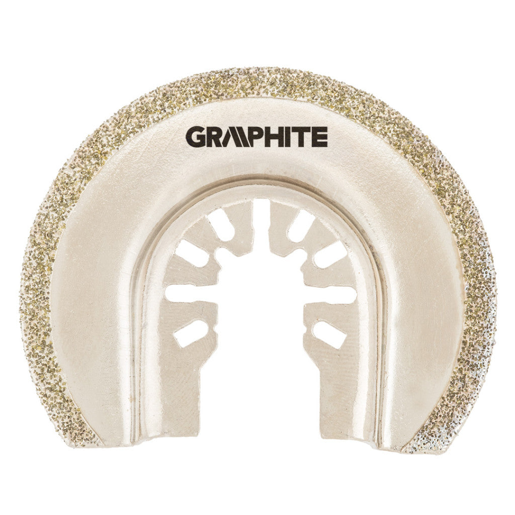 GRAPHITE HCS félkör vágólap kerámiához, multifunkciós géphez, 85mm, electroplated diamond powder 56H063