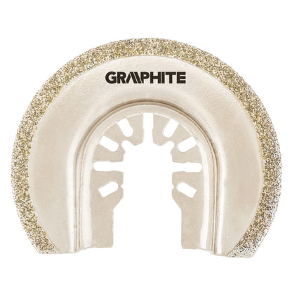 GRAPHITE HCS félkör vágólap kerámiához, multifunkciós géphez, 85mm, electroplated diamond powder 56H063