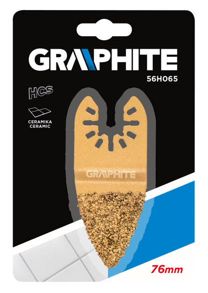 GRAPHITE Keményfém csiszolólap kerámiához, multifunkciós géphez, HM, 76mm 56H065
