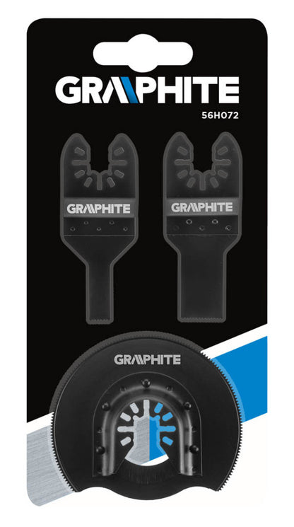GRAPHITE Acélvágó lapok multifunkciós géphez 3db 56H072