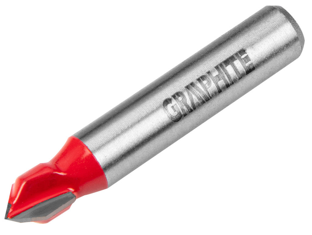 GRAPHITE Felsőmaró kés, V-horonymaró 8 x 8mm, 8mm 56H209